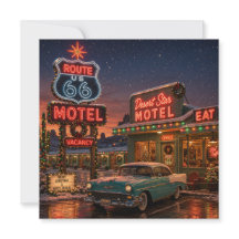 Neon Motel Route 66 kerstgroeten