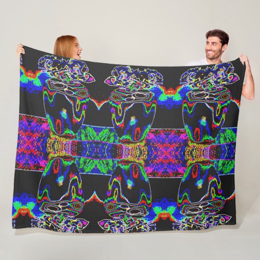 Neon moth fleece deken (In situ)