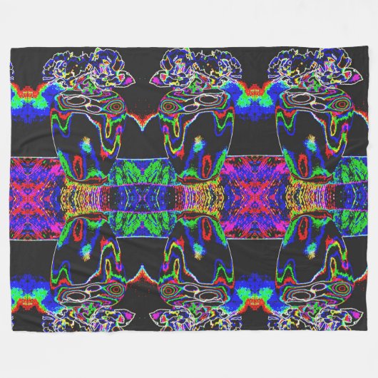 Neon moth fleece deken (Voorkant (Horizontaal))