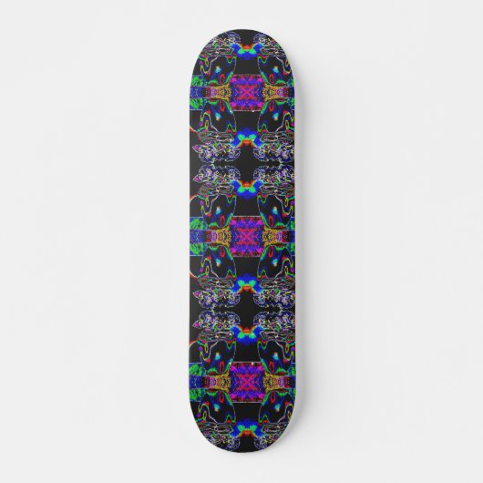 Neon moth persoonlijk skateboard (Voorkant)