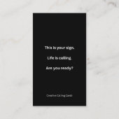 Neon Motivational Pass Along Card Contactkaartje (Achterkant)