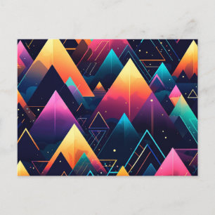Neon Mountains Briefkaart