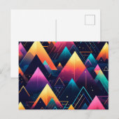 Neon Mountains Briefkaart (Voorkant / Achterkant)