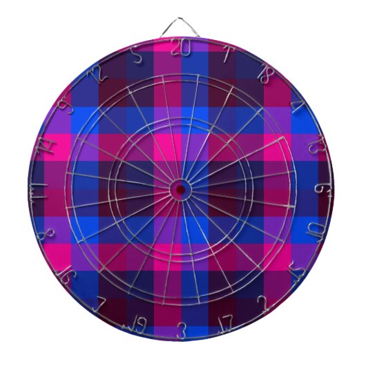 Neon mozaïek fusie dartbord (Voorkant)