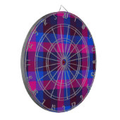 Neon mozaïek fusie dartbord (Voorkant Links)