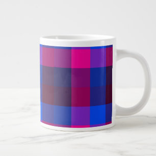 Neon mozaïek fusie grote koffiekop