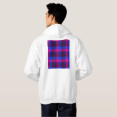 Neon mozaïek fusie  hoodie (Achterkant volledig)