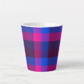 Neon mozaïek fusie latte mok (Voorkant)