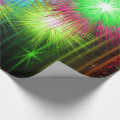 Neon Multi Color Starburst Paint Spletters Large Cadeaupapier (Hoek)