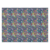 Neon Multicolor floral Paisley patroon Tafelkleed (Voorkant (Horizontaal))