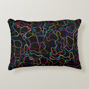 Neon Multicolor Lines Decoratief Kussen