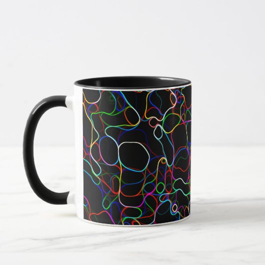 Neon Multicolor Lines Mok (Links)