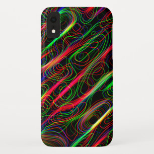 Neon Multicolored het Patroon van de Lijn van de K Case-Mate iPhone Case