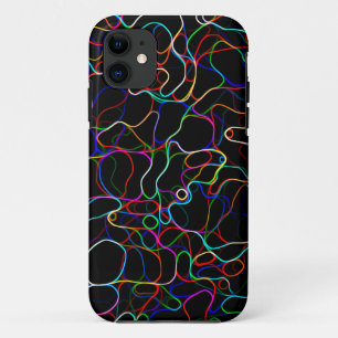 Neon Multicolored het Patroon van de Lijn van de K Case-Mate iPhone Case