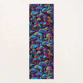 Neon Mushroom Vibes - Bioluminescent Groove Yogamat (Voorkant)