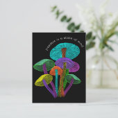 Neon Mushrooms Freedom is een staat van Briefkaart (Staand voorkant)