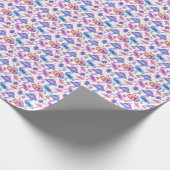 Neon Mushrooms Wrapping Paper - Trippy Psychedelic Cadeaupapier (Hoek)