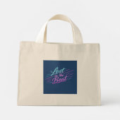 Neon Muziekgeluiden Design Mini Tote Bag (Achterkant)