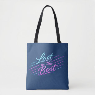 Neon Muziekgeluiden Design Tote Bag