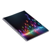 Neon muzieknoten notitieboek (Rechterzijde)