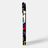 Neon Muzieknoten op zwart Case-Mate iPhone Case (Achterkant / Links)