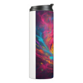 Neon Mystical Swirls Thermal Tumbler Thermosbeker (Gedraaid links)