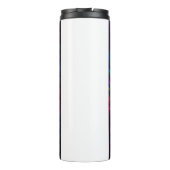 Neon Mystical Swirls Thermal Tumbler Thermosbeker (Achterkant)
