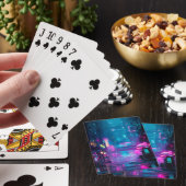 Neon Na Middernacht Pokerkaarten (Insitu)