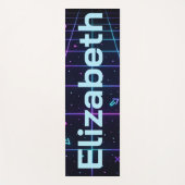 Neon Naam Retro 80's Yogamat (Voorkant)