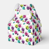 Neon Nail Pools patroon Bedankdoosjes (Achterkant)