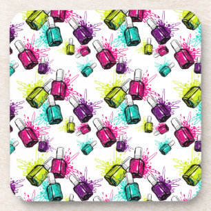 Neon Nail Pools patroonpatroon Bier Onderzetter