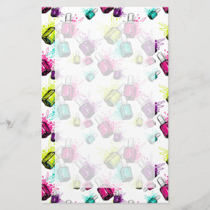 Neon Nail Pools patroonpatroon Briefpapier