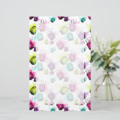 Neon Nail Pools patroonpatroon Briefpapier (Staand voorkant)