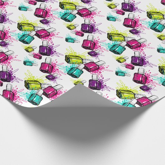Neon Nail Pools patroonpatroon Cadeaupapier (Hoek)