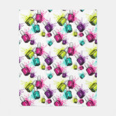 Neon Nail Pools patroonpatroon Fleece Deken (Voorkant)
