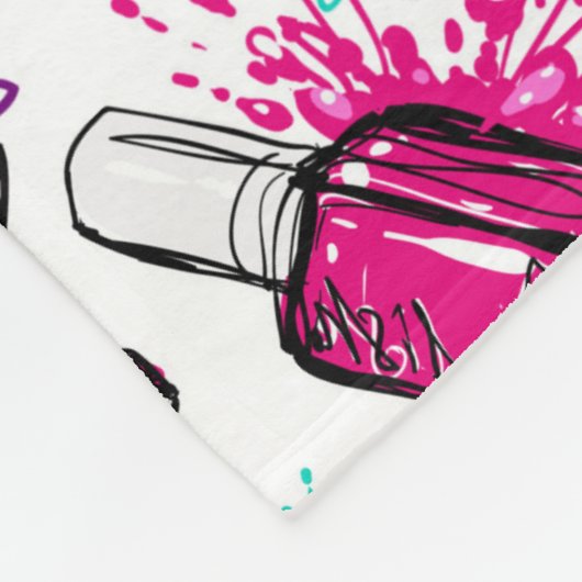 Neon Nail Pools patroonpatroon Fleece Deken (Hoek)