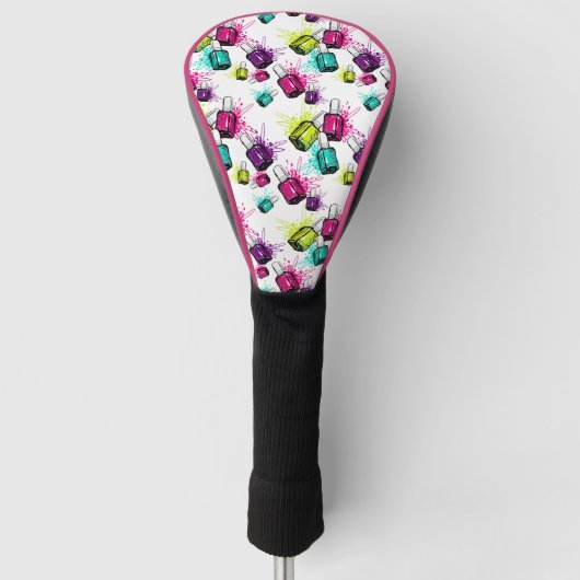 Neon Nail Pools patroonpatroon Golfheadcover (Voorkant)