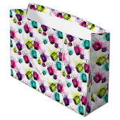 Neon Nail Pools patroonpatroon Groot Cadeauzakje (Achterkant Gekanteld)