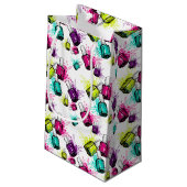 Neon Nail Pools patroonpatroon Klein Cadeauzakje (Achterkant Gekanteld)