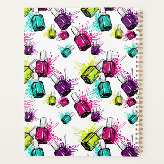 Neon Nail Pools patroonpatroon Planner (Achterkant)