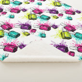 Neon Nail Pools patroonpatroon Sherpa Deken (3/4)