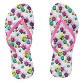 Neon Nail Pools patroonpatroon Teenslippers (Voetbed)