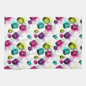 Neon Nail Pools patroonpatroon Theedoek (Horizontaal)