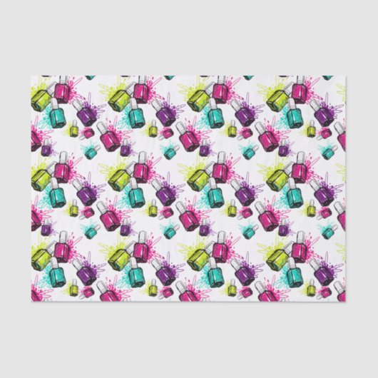 Neon Nail Pools patroonpatroon Tissuepapier (Voorkant)