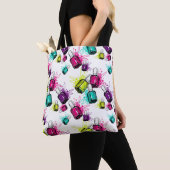 Neon Nail Pools patroonpatroon Tote Bag (Dichtbij)