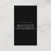 Neon Nail Tech Triple Lettering Hands Visitekaartje (Achterkant)