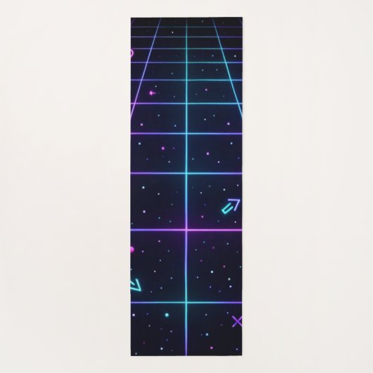 Neon Name Retro 80s  Yogamat (Achterkant)