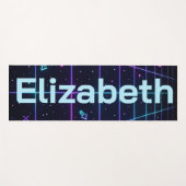 Neon Name Retro 80s  Yogamat (Voorkant (horizontaal))