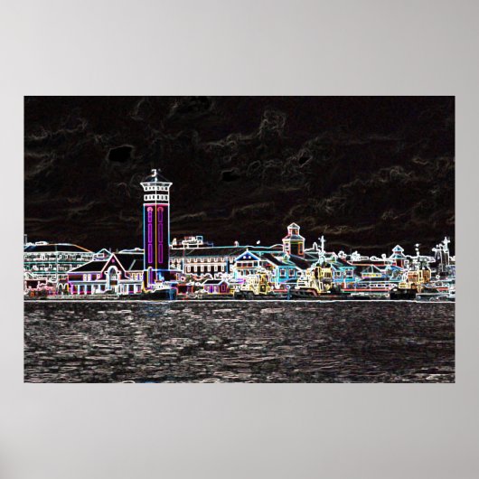 Neon Nassau Poster (Voorkant)