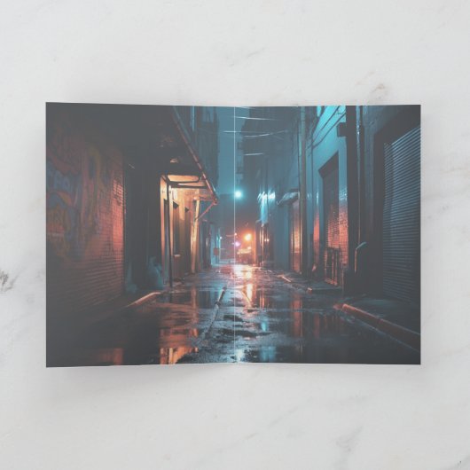 Neon Natitivity Blank Kaart (Binnen)